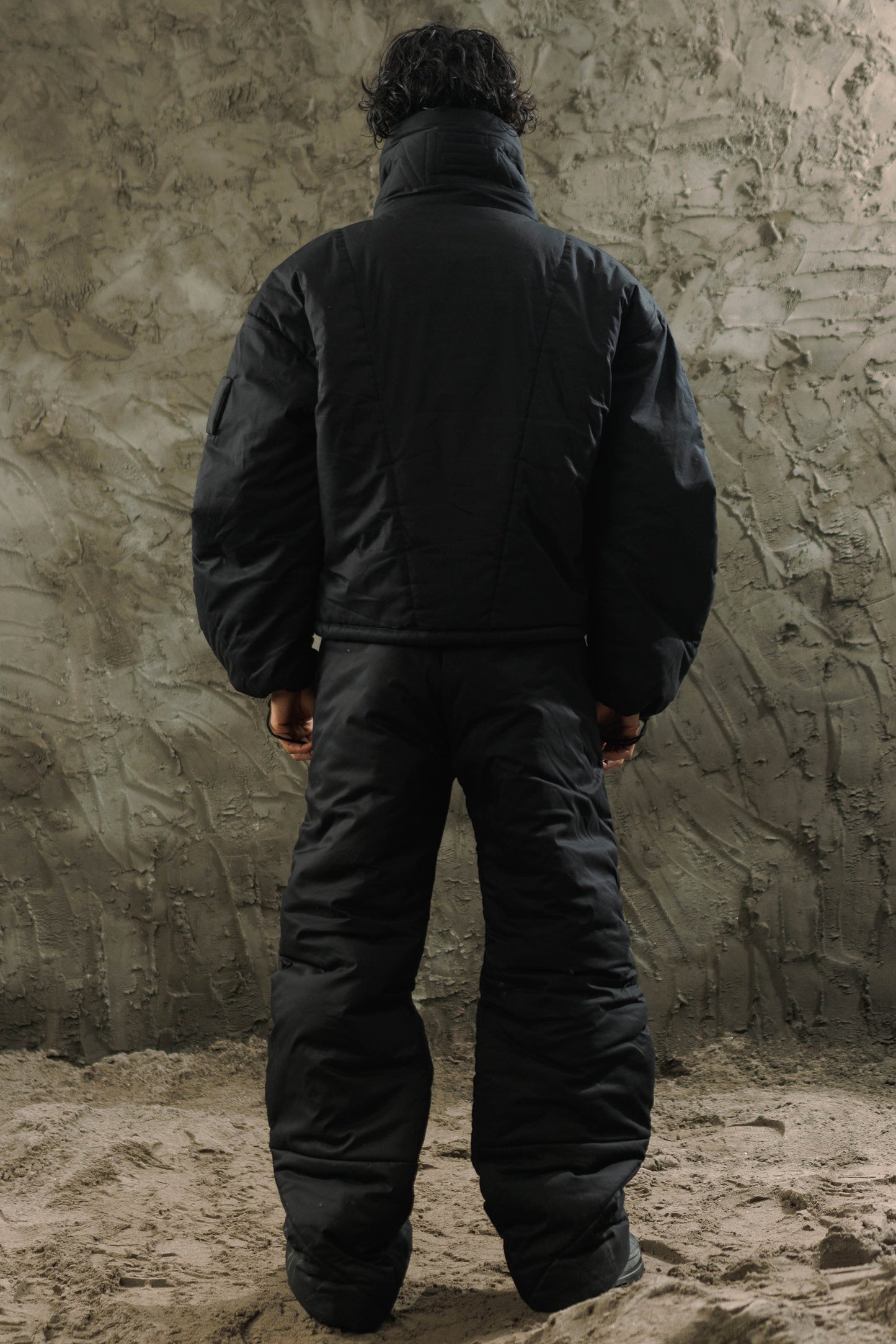 Black Bomber (Face zip up)