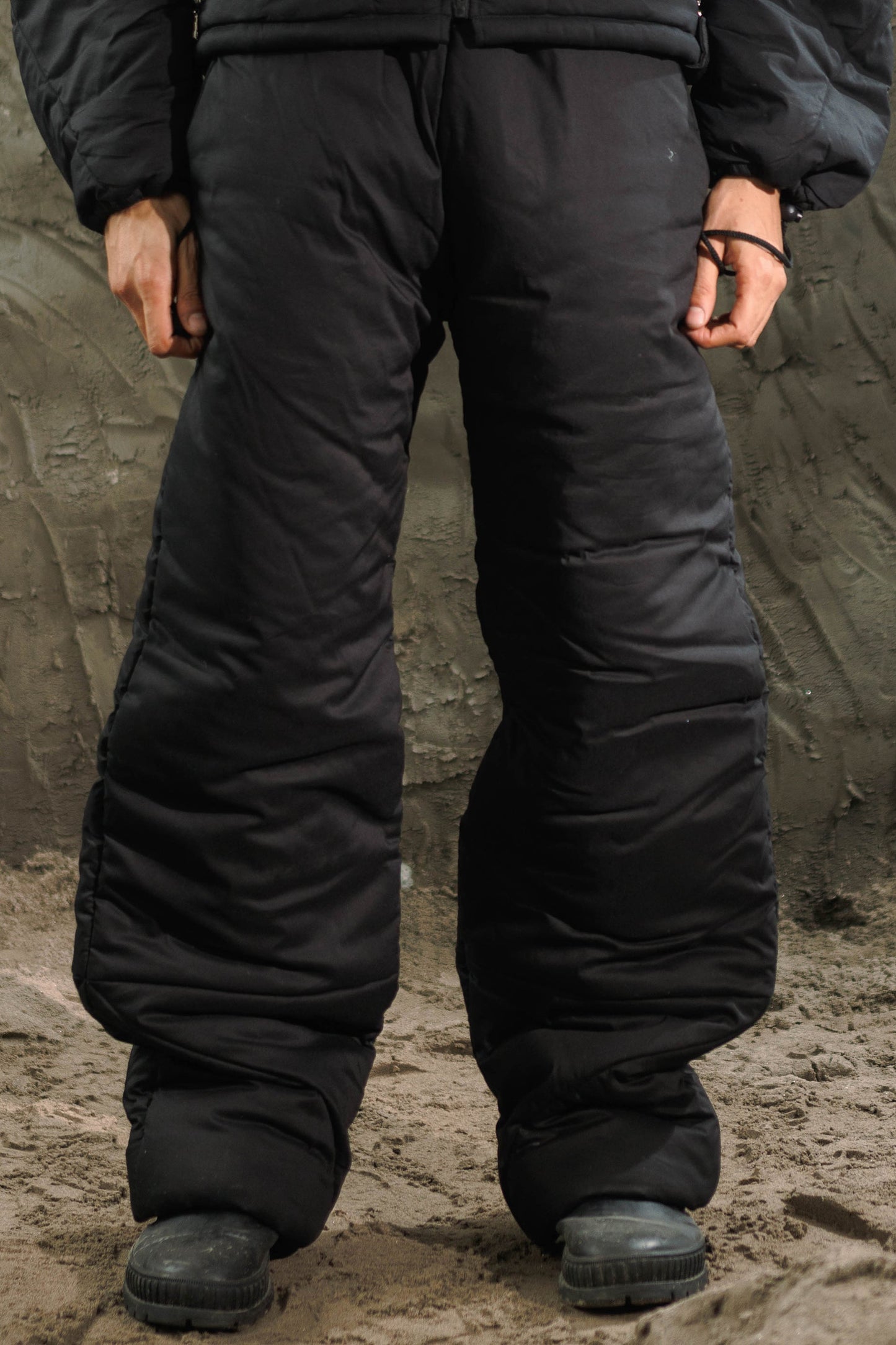 Black Puffer Pants