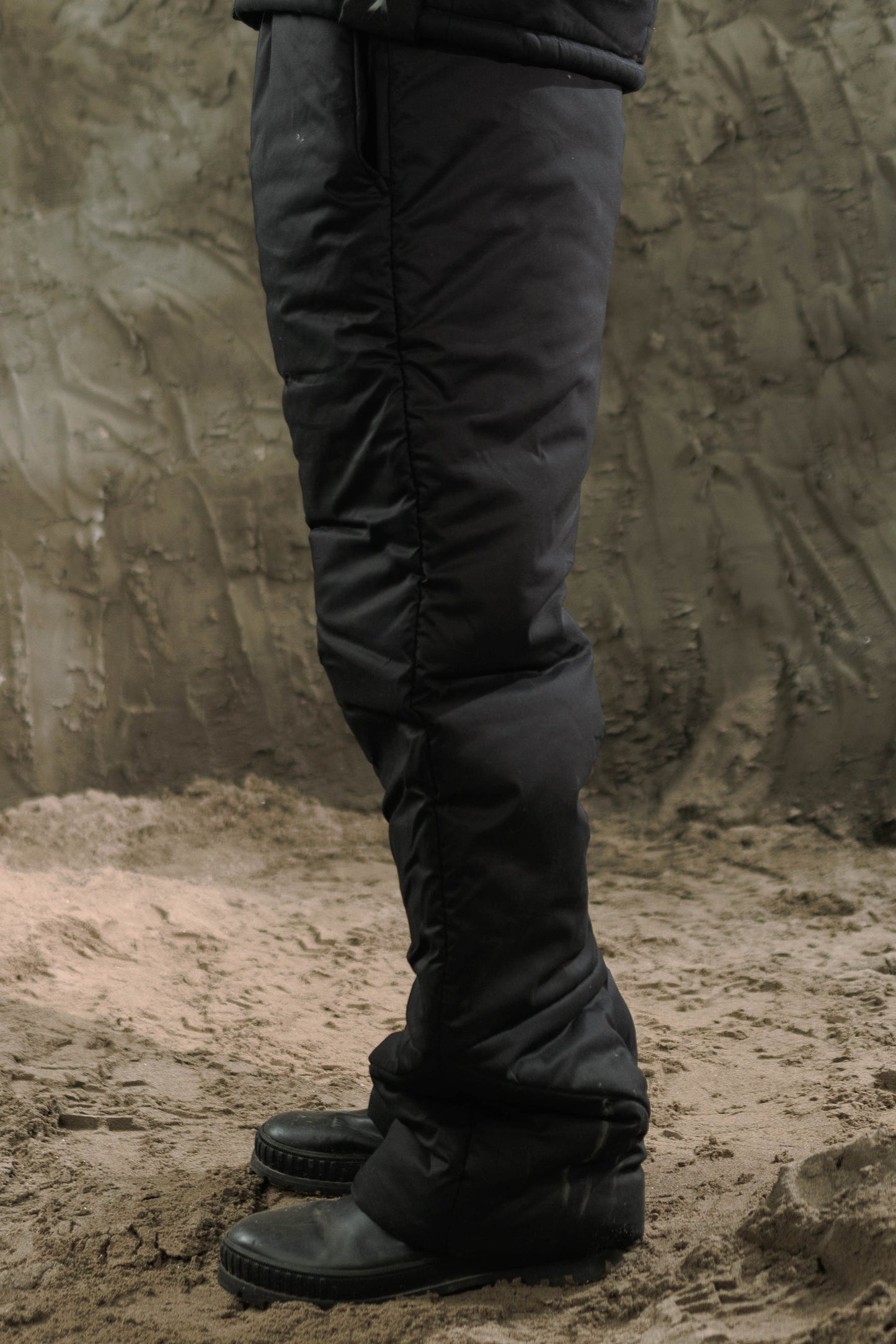 Black Puffer Pants