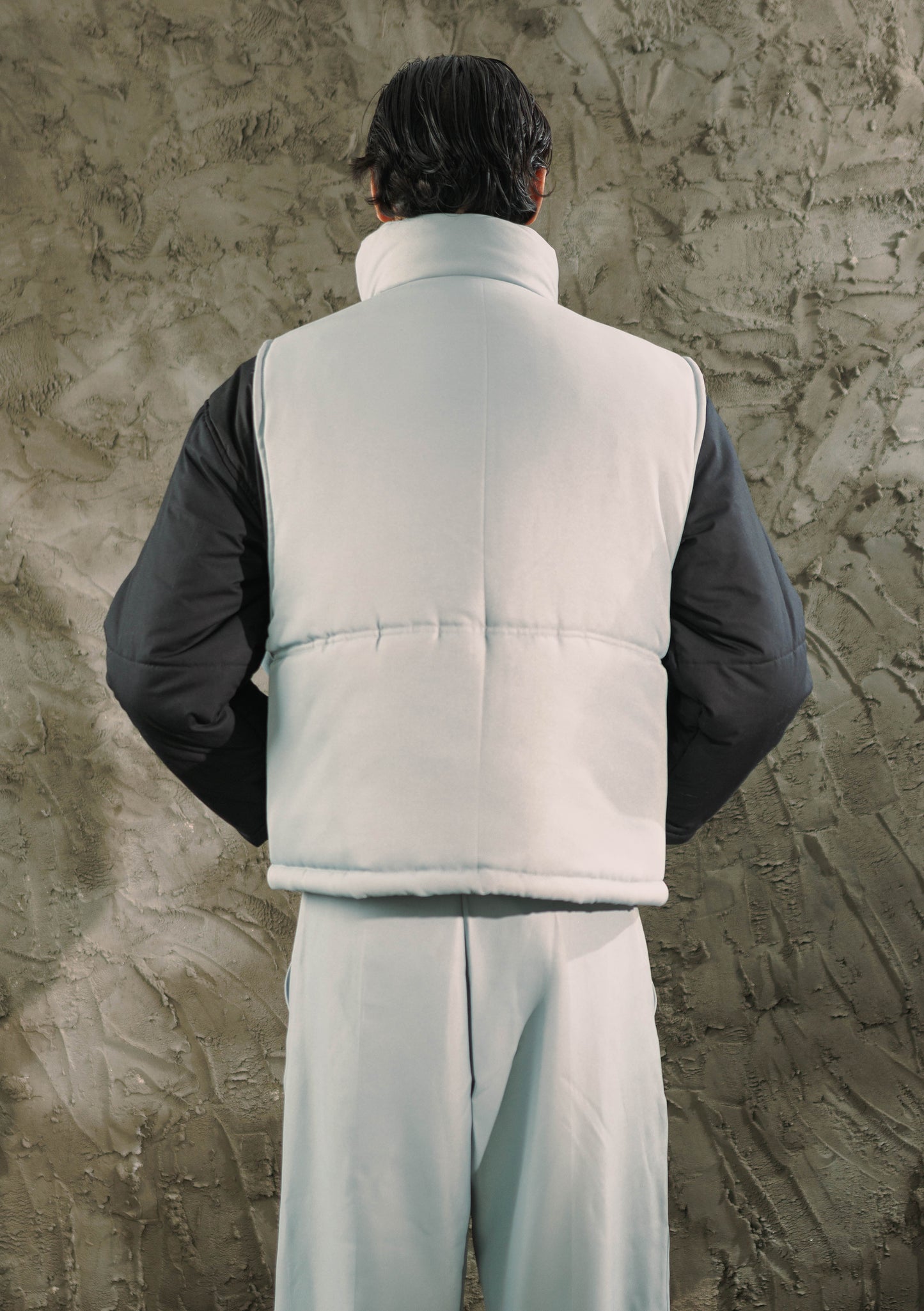 Grey Puffer Vest
