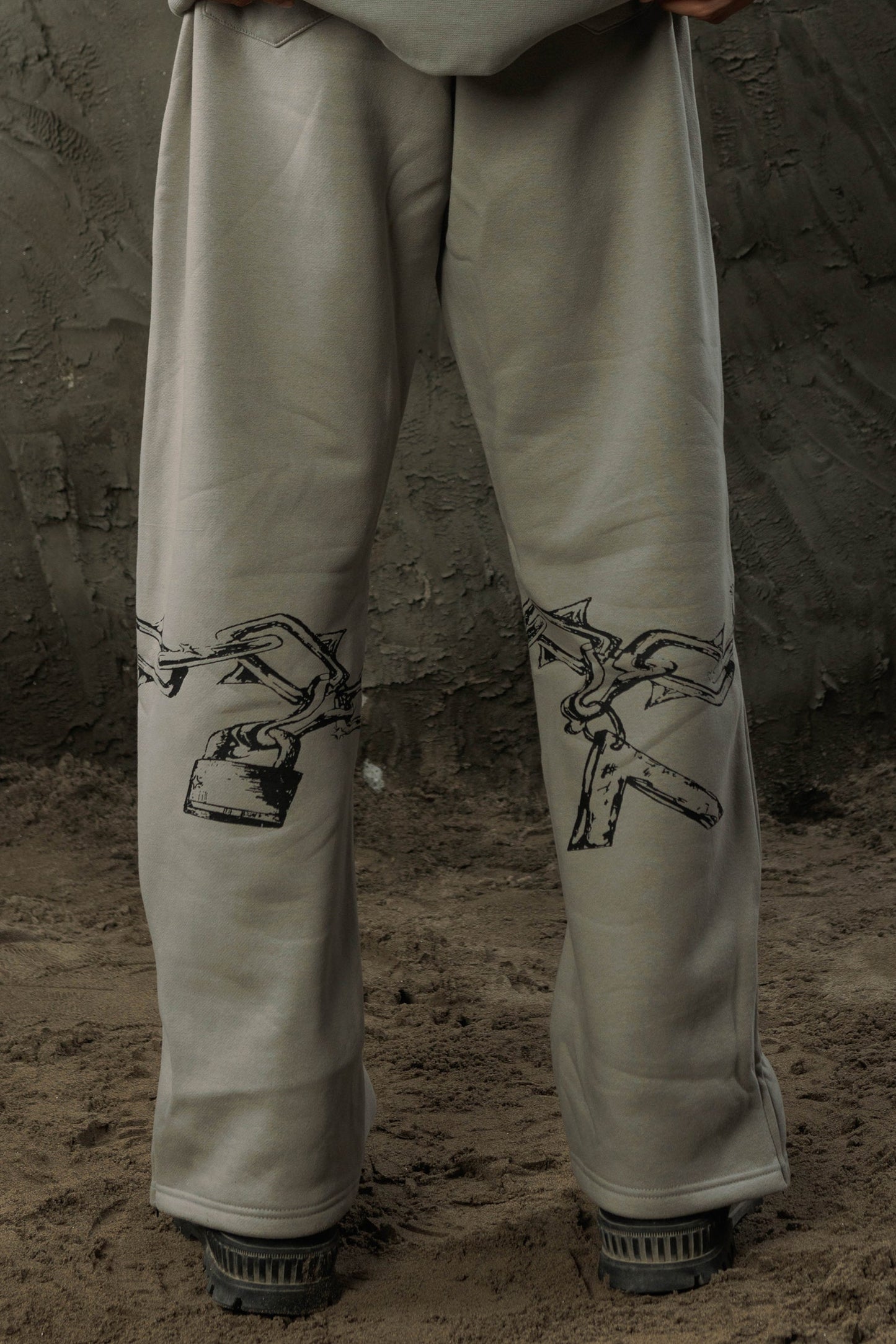 Grey Chain Sweatpants