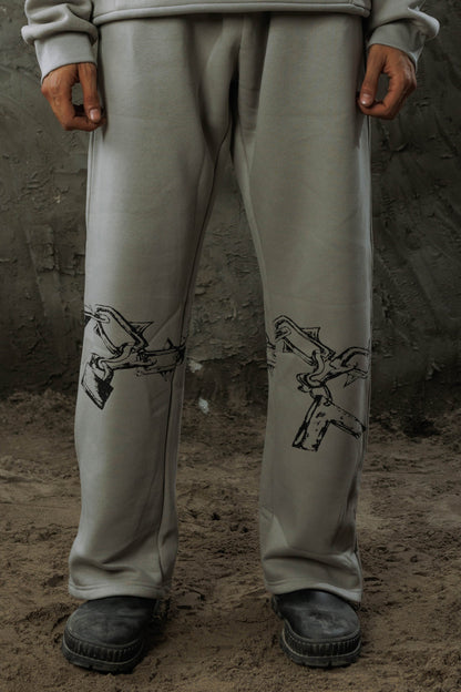 Grey Chain Sweatpants