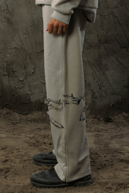 Grey Chain Sweatpants