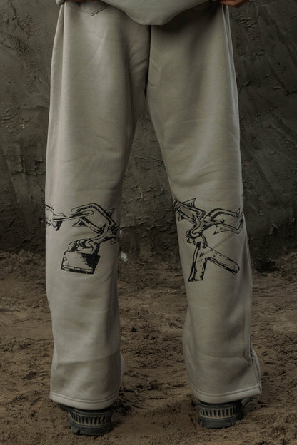 Grey Chain Sweatpants